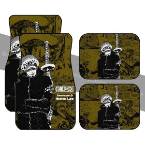 Trafalgar D. Water Law Car Floor Mats Custom Anime Mix Manga One Piece Car Interior Accessories