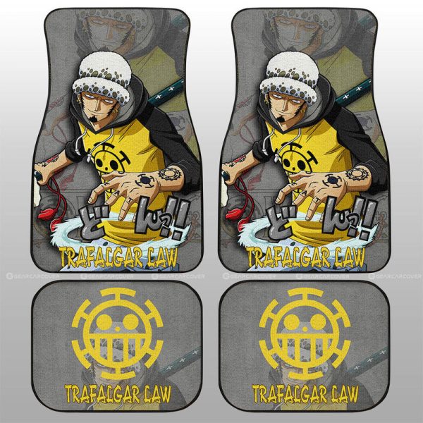 Trafalgar Law Car Floor Mats Custom One Piece Anime Car Accessories