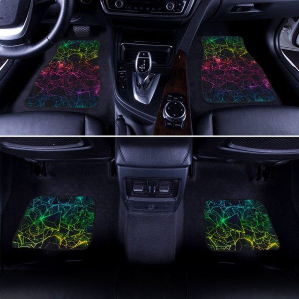 Trippy Abstract Colorful Car Floor Mats