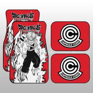 Trunks Car Floor Mats Custom Car Accessories Manga Style For Fans