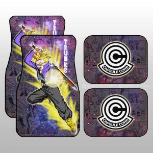 Trunks Car Floor Mats Custom Galaxy Style Dragon Ball Anime Car Accessories