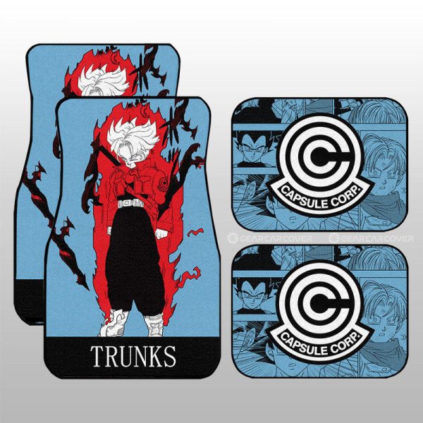 Trunks Car Floor Mats Custom Manga Color Style