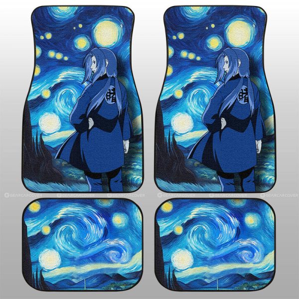 Tsunade Car Floor Mats Custom Starry Night Styles