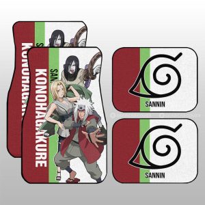 Tsunade Jiraiya Orochimaru Car Floor Mats Custom Anime Car Accessories