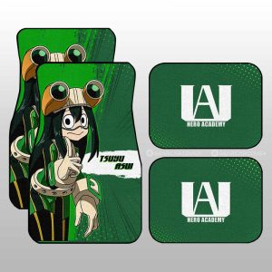 Tsuyu Asui Car Floor Mats Custom For My Hero Academia Anime Fans