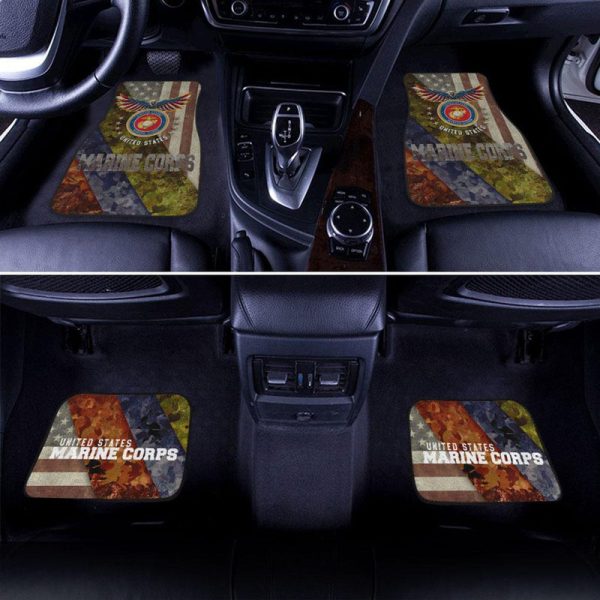 U.S Marine Corps Car Floor Mats Custom Marine Car Accessories