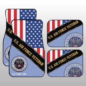 U.S. Air Force Veterans Car Floor Mats Custom United States Military Car Accessories