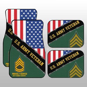 U.S. Army Veterans Car Floor Mats Custom United States Military Car Accessories