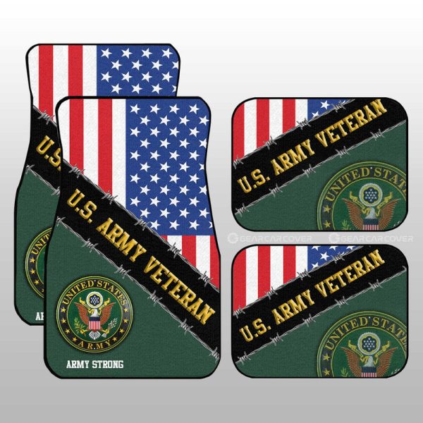 U.S. Army Veterans Car Floor Mats Custom United States Military Car Accessories