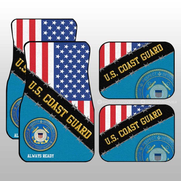 U.S. Coast Guard Car Floor Mats Custom United States Military Car Accessories