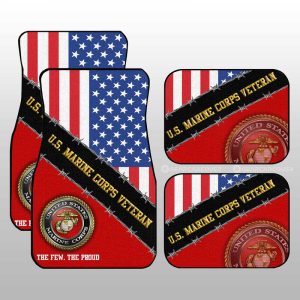 U.S. Marine Corps Car Floor Mats Custom United States Military Car Accessories