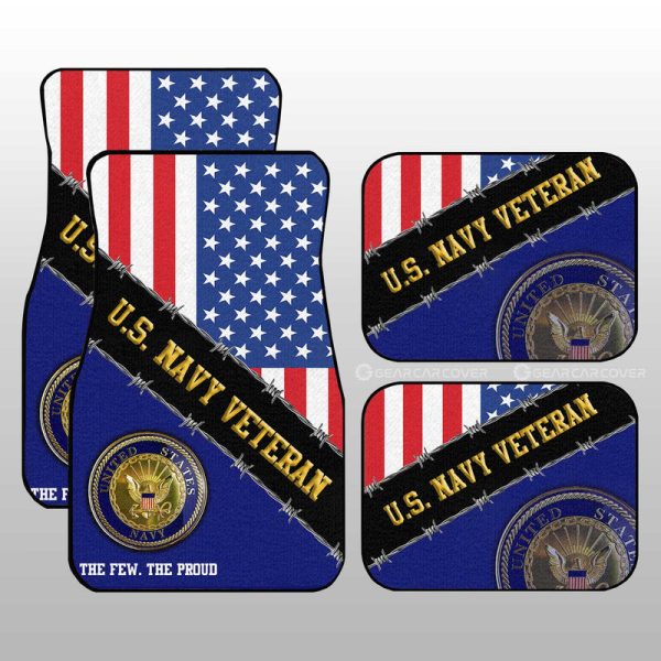 U.S. Navy Veterans Car Floor Mats Custom United States Military Car Accessories