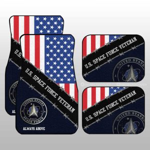 U.S. Space Force Veterans Car Floor Mats Custom United States Military Car Accessories