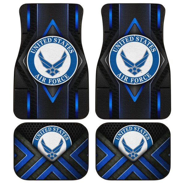 US Air Force Car Floor Mats Custom Military Car Accessories For Retired Air Force