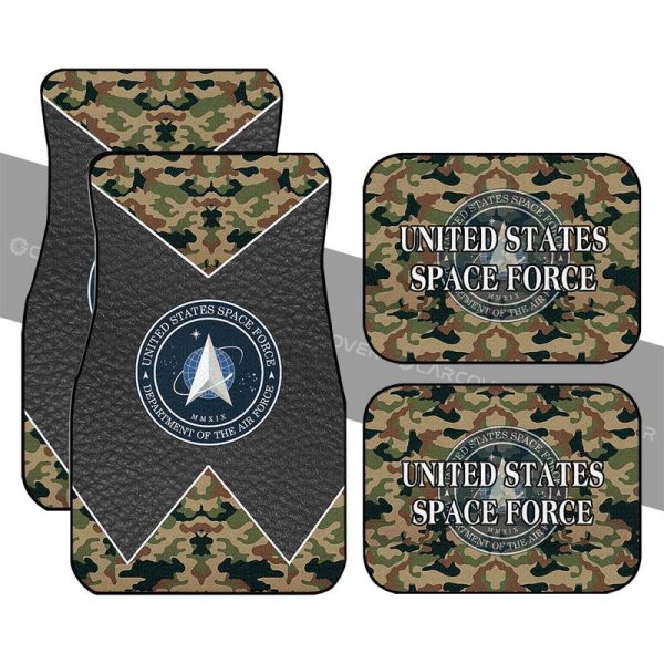 US Military Space Force Car Floor Mats Custom Car Accessories