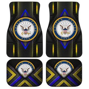 US Navy Car Floor Mats Custom Military Car Accessories Navy Gifts