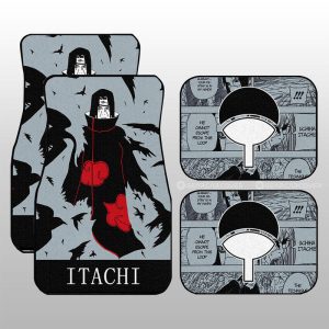 Uchiha Itachi Car Floor Mats Custom Anime Car Accessories Manga Color Style