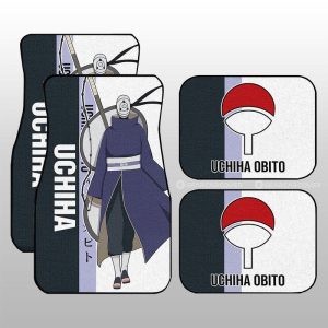 Uchiha Obito Car Floor Mats Custom Anime Car Accessories