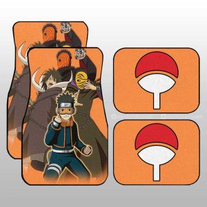 Uchiha Obito Car Floor Mats Custom Anime Car Accessories For Fans