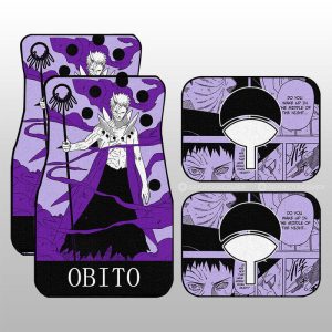 Uchiha Obito Car Floor Mats Custom Anime Car Accessories Manga Color Style