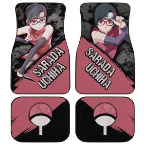 Uchiha Sadara Car Floor Mats Custom Boruto Anime Car Accessories