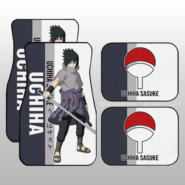 Uchiha Sasuke Car Floor Mats Custom Anime Car Accessories