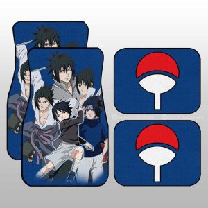 Uchiha Sasuke Car Floor Mats Custom Anime Car Accessories For Fans