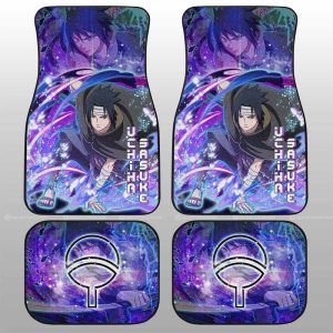 Uchiha Sasuke Car Floor Mats Custom Characters Anime Car Accessories