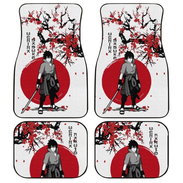 Uchiha Sasuke Car Floor Mats Custom Japan Style Anime Car Interior Accessories