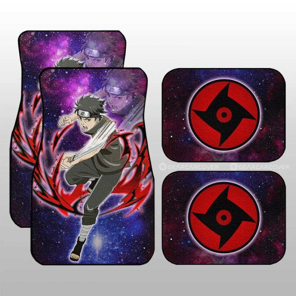 Uchiha Shisui Car Floor Mats Custom Anime Galaxy Style Car Accessories For Fans