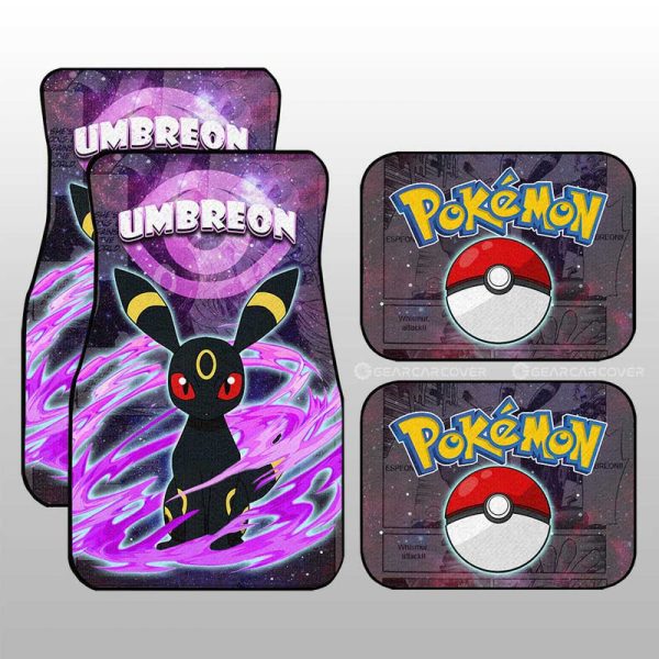 Umbreon Car Floor Mats Custom Anime Galaxy Manga Style