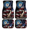 United States Coast Guard Car Floor Mats Custom American Flag USCG Car Accessories