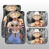 Usopp Car Floor Mats Custom Anime One Piece Car Interior Accessories