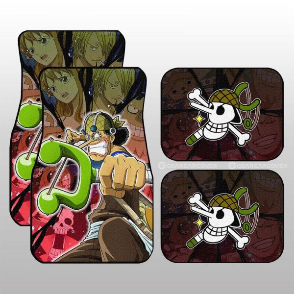 Usopp Car Floor Mats Custom Car Accessories For Fans