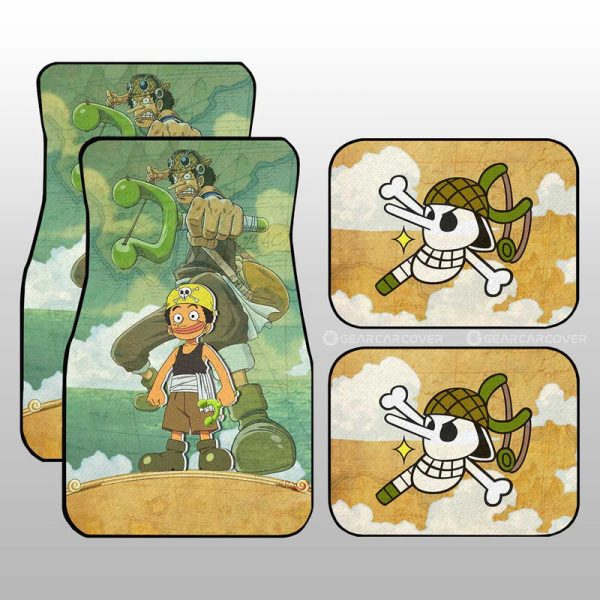 Usopp Car Floor Mats Custom Map Car Accessories