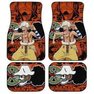 Usopp Car Floor Mats Custom One Piece Anime