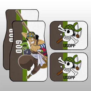 Usopp Car Floor Mats Custom One Piece Car Accessories For Anime Fans