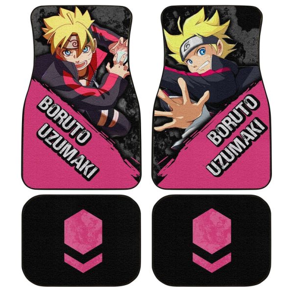 Uzumaki Boruto Car Floor Mats Custom Boruto Anime Car Accessories