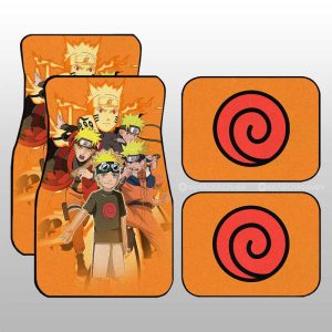 Uzumaki Car Floor Mats Custom Anime Car Accessories For Fans