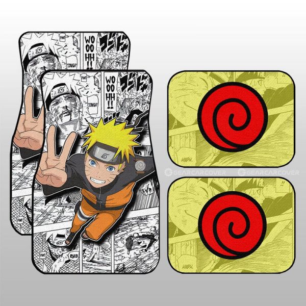 Uzumaki Car Floor Mats Custom Anime Car Accessories Mix Manga