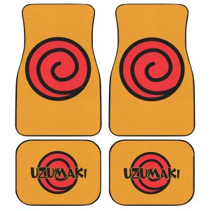 Uzumaki Clan Symbol Car Floor Mats Custom Anime Car Accessories