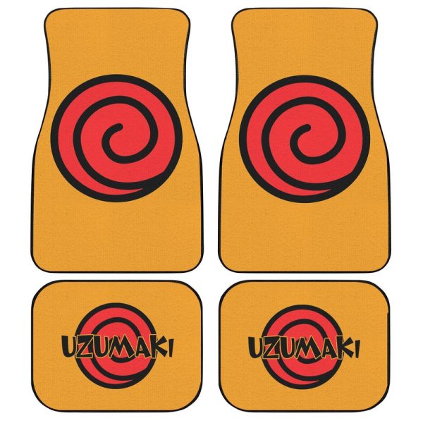 Uzumaki Clan Symbol Car Floor Mats Custom Anime Car Accessories