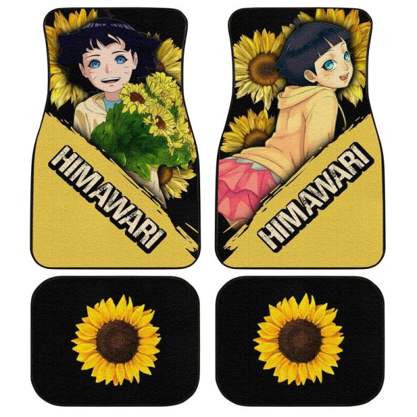 Uzumaki Himawari Car Floor Mats Custom Boruto Anime Car Accessories