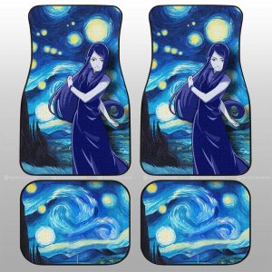 Uzumaki Kushina Car Floor Mats Custom Starry Night Styles