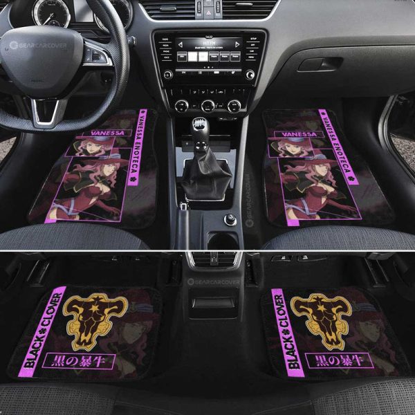 Vanessa Enoteca Car Floor Mats Custom Black Clover Anime