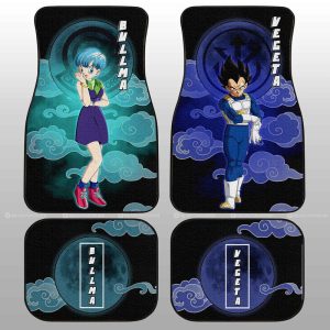 Vegeta And Bulma Car Floor Mats Custom Car Accessories