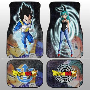 Vegeta And Bulma Car Floor Mats Custom Dragon Ball Anime Car Accessories