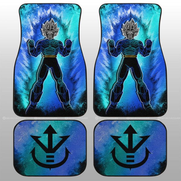 Vegeta Blue Car Floor Mats Custom Anime Car Accessories