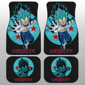 Vegeta Blue Car Floor Mats Custom Car Accessories