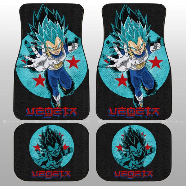 Vegeta Blue Car Floor Mats Custom Car Accessories